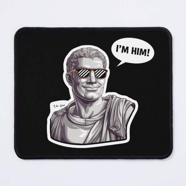 Item preview, I'm Him! Caesar Statute wearing sunglasses designed and sold by Mr-Him.