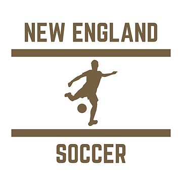 Artwork thumbnail, Gold Color New England Soccer by IssaraStudio
