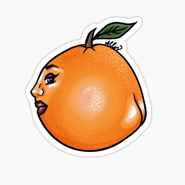Lil Orange Booty Sticker