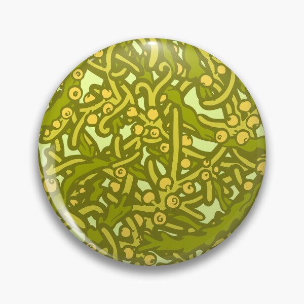 Item preview, Macroalgae Repeating Patterns: Sargassum, olive green designed and sold by Chrysasaur.
