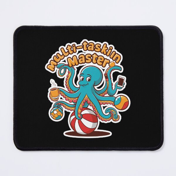 Item preview, Cute Octopus The Multi Tasking Master Funny T-Shirt  designed and sold by Witty Shirts.