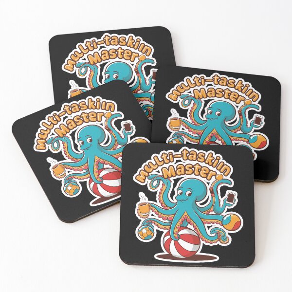 Item preview, Cute Octopus The Multi Tasking Master Funny T-Shirt  designed and sold by Witty Shirts.