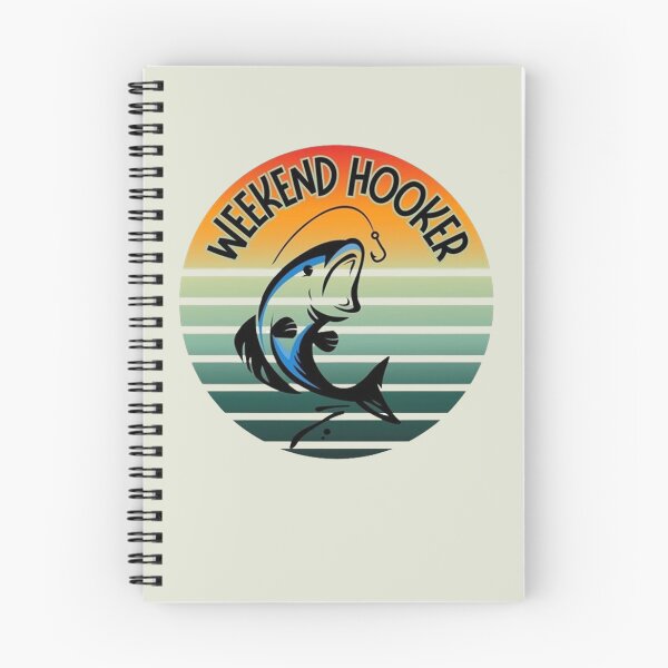 Item preview, Weekend Hooker Funny Fishing Sunset Retro designed and sold by Vicky021.
