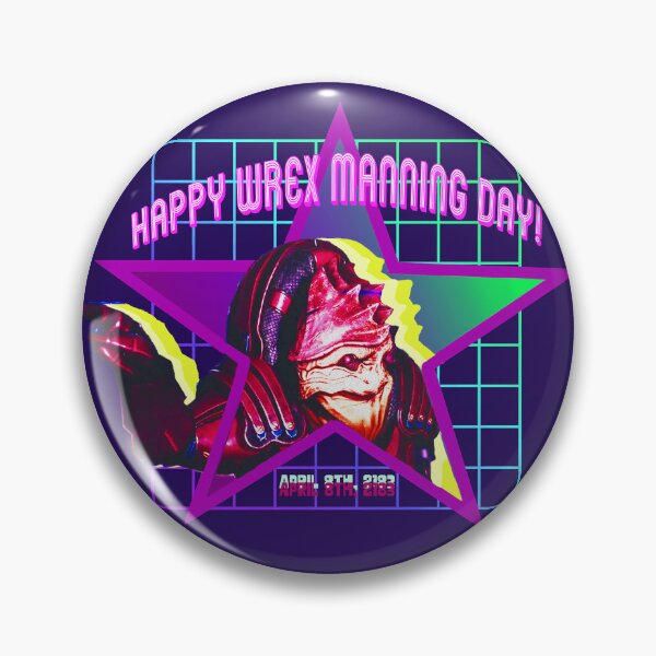 Item preview, Wrex Manning Day - Mass Effect Mashup designed and sold by WhatWhatDesigns.