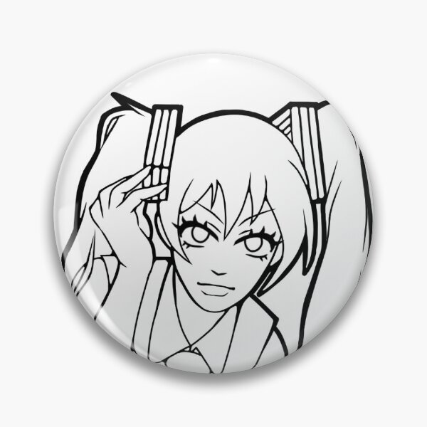 Aperçu de l'œuvre Linéaire Hatsune Miku créée et vendue par Xoet-Draw.