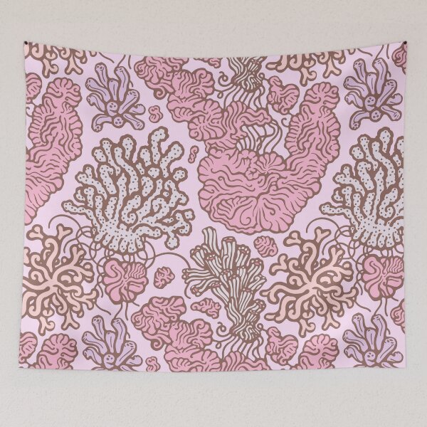 Item preview, Macroalgae Repeating Patterns: Coralline, white designed and sold by Chrysasaur.