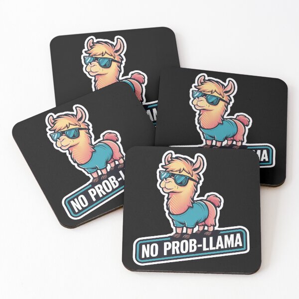 Item preview, Kawaii Cute Lama With No Problem Funny T-Shirt designed and sold by Witty Shirts.