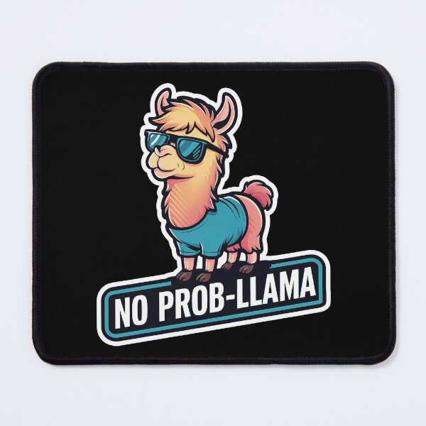 Item preview, Kawaii Cute Lama With No Problem Funny T-Shirt designed and sold by Witty Shirts.