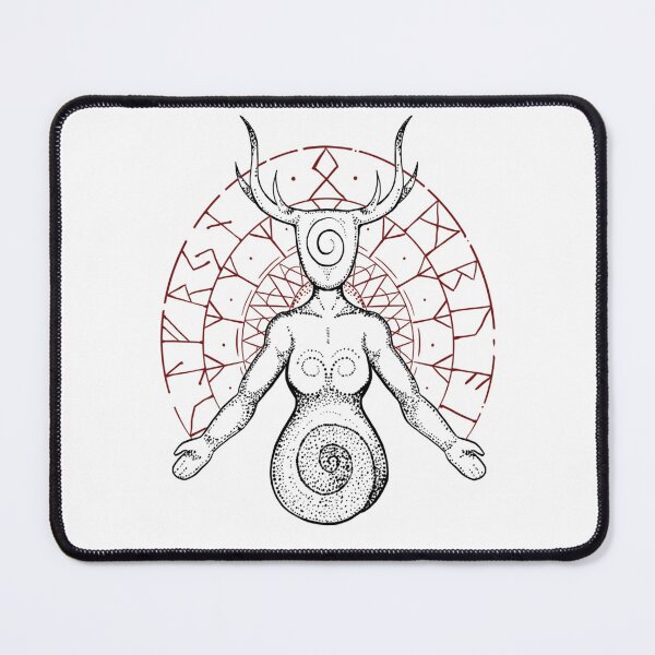 Item preview, Psychodelic shaman viking tee designed and sold by BlackForge.