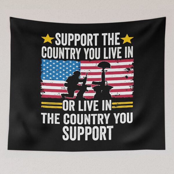 Item preview, Support the Country You Live In or Live In Where You Support designed and sold by BOUCHERIT amine.