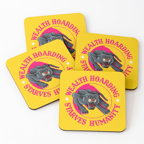 Item preview, Wealth Hoarding Starves Humanity - Anti Capitalist / Anti Capitalism designed and sold by Picket Club.