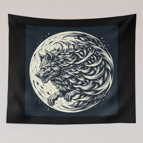 Item preview, Werewolf: Incredible Optical Illusion designed and sold by ArtemisDesignAI.