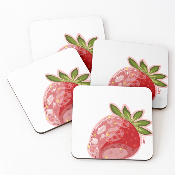 Item preview, Strawberry illustration designed and sold by Xoet-Draw.