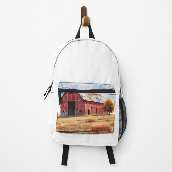 Item preview, Rustic Red Barn in Lush Grassy Field designed and sold by Mr-whiteBG.