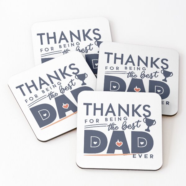 Item preview, Thanks for Being the Best Dad Ever: Modern Father's Day Gift Art designed and sold by HahaHandlesHub.