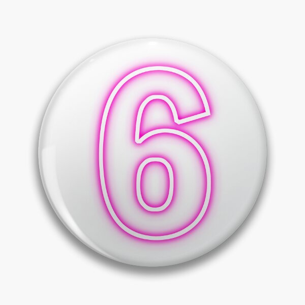 Item preview, pack of stickers, number six, different illustrations designed and sold by Numbers-Art.