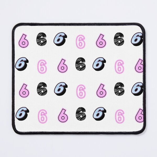 Item preview, pack of stickers, number six, different illustrations designed and sold by Numbers-Art.
