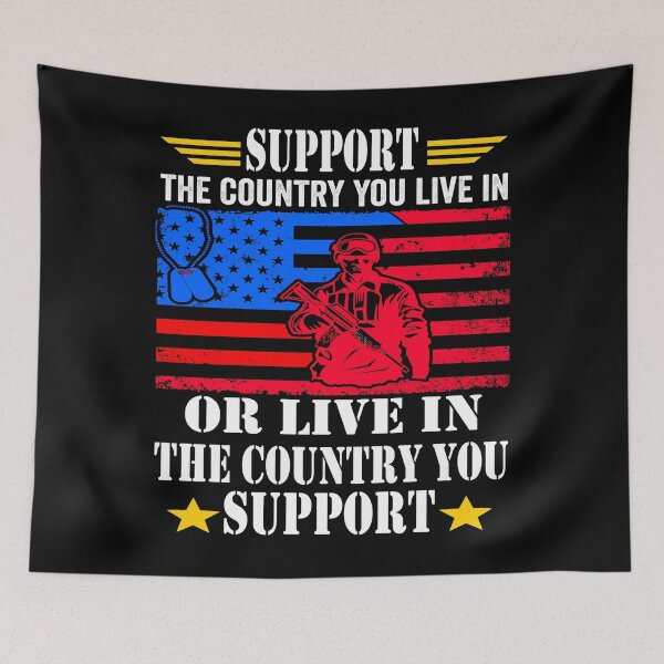 Item preview, Support the Country You Live In or Live In Where You Support designed and sold by BOUCHERIT amine.