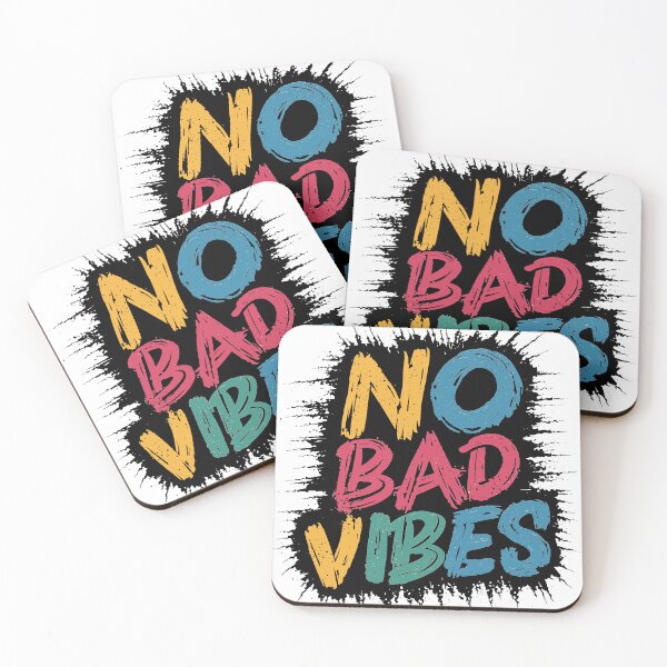 Item preview, Inspirational No Bad Vibes Illustration designed and sold by Quirky Shirts.