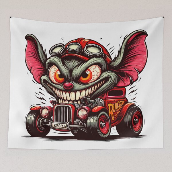 Item preview, Speed Demon - Vintage Hot Rod Rodent designed and sold by Designowner.