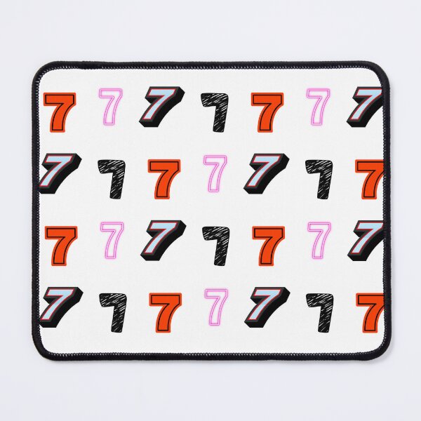 Item preview, pack of stickers, number seven, different illustrations designed and sold by Numbers-Art.