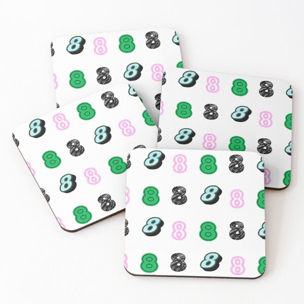 Item preview, pack of stickers, number eight, different illustrations designed and sold by Numbers-Art.