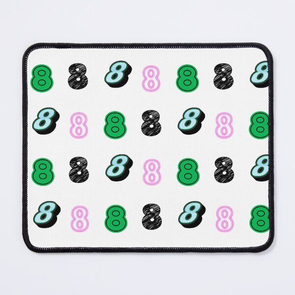 Item preview, pack of stickers, number eight, different illustrations designed and sold by Numbers-Art.