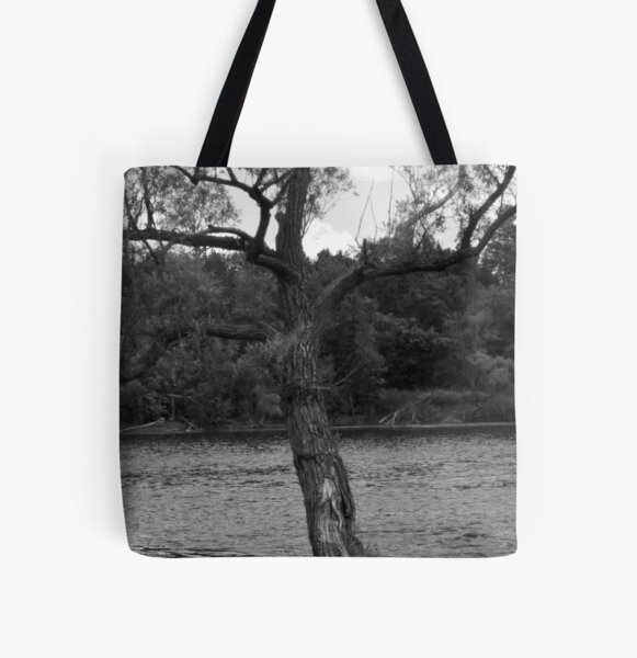 Photo of tree near water All Over Print Tote Bag