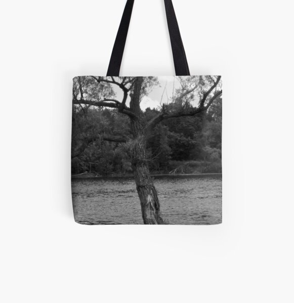 Photo of tree near water All Over Print Tote Bag
