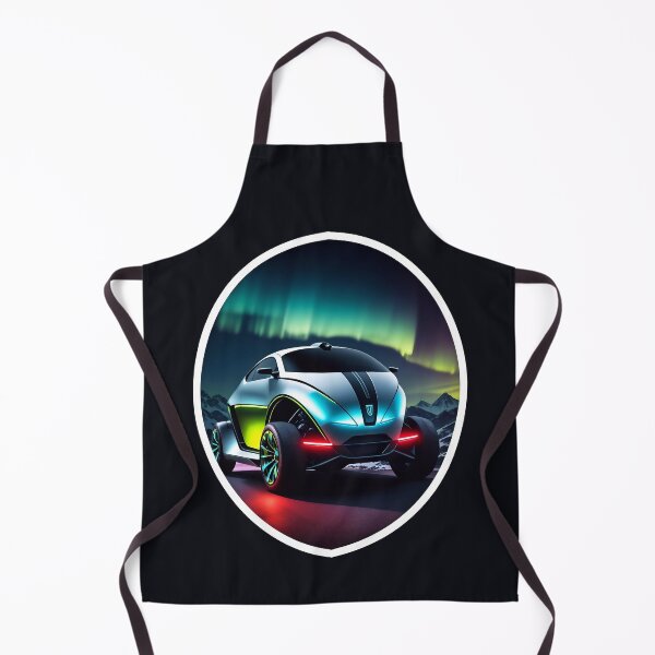 Item preview, Futuristic Electric Car Under The Northern Lights designed and sold by TheArtOfPat.