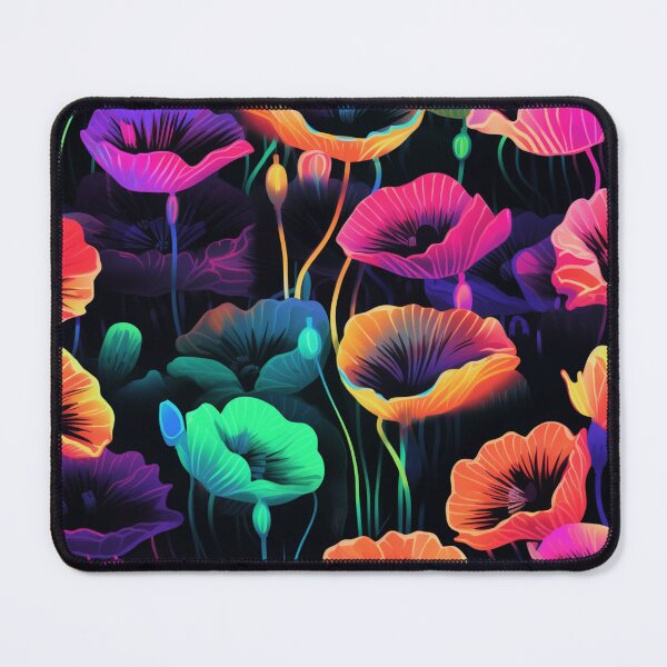 Item preview, Neon Poppies: Vibrant Floral Art designed and sold by SBD-Shop.