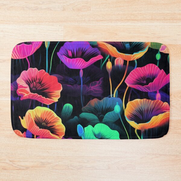 Item preview, Neon Poppies: Vibrant Floral Art designed and sold by SBD-Shop.