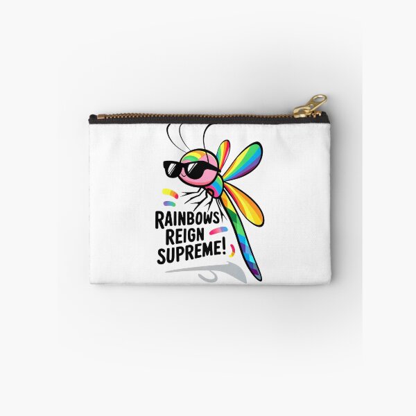 Item preview, Rainbow Reigns Supreme: A Stylish Dragonfly with Pride Sunglasses designed and sold by SplashTastic.