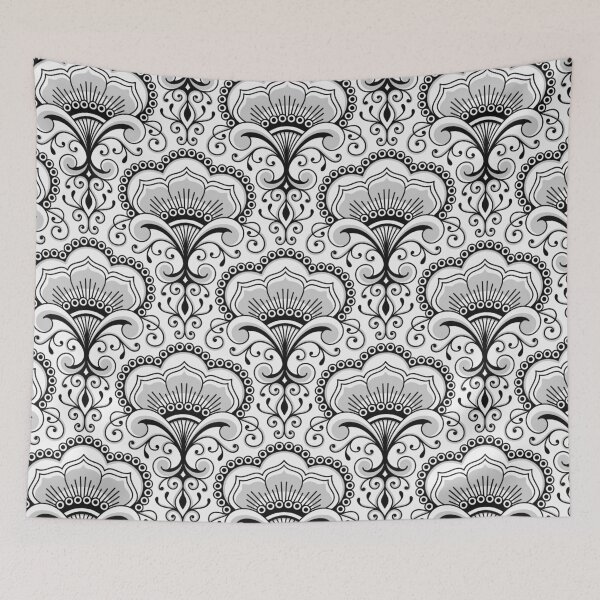 Item preview, 3158 A - floral ornaments / decorative lace, black and white designed and sold by RouCouCou.