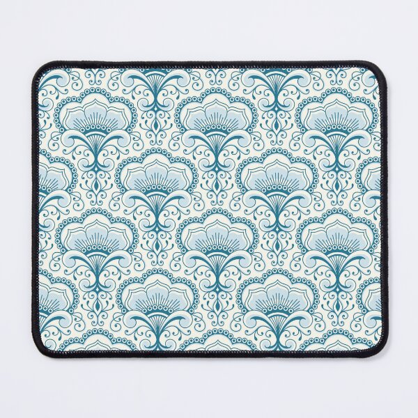 Item preview, 3158 B - floral ornaments / decorative lace, blue and white designed and sold by RouCouCou.