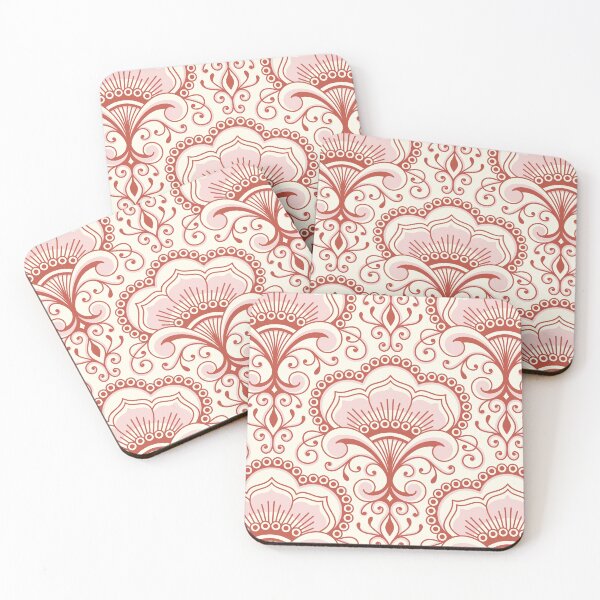 Item preview, 3158 C - floral ornaments / decorative lace, red and white designed and sold by RouCouCou.