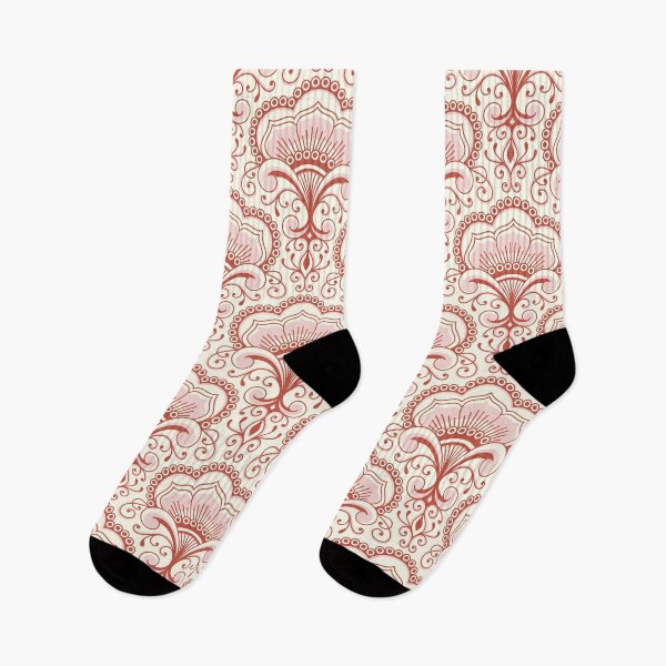 Item preview, 3158 C - floral ornaments / decorative lace, red and white designed and sold by RouCouCou.
