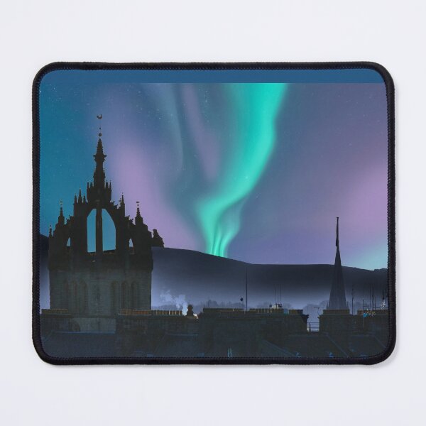 Item preview, Edinburgh Aurora Borealis Cityscape designed and sold by Alisonchambers2.