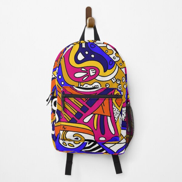 Item preview, Colorful Geometric Popart blue pink yellow black white  designed and sold by Michalaart.