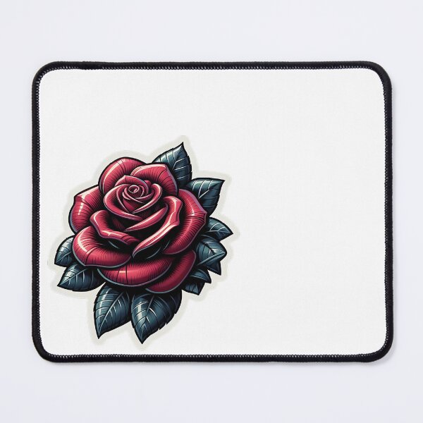 Item preview, Rose in tattoo style designed and sold by bernhagen.