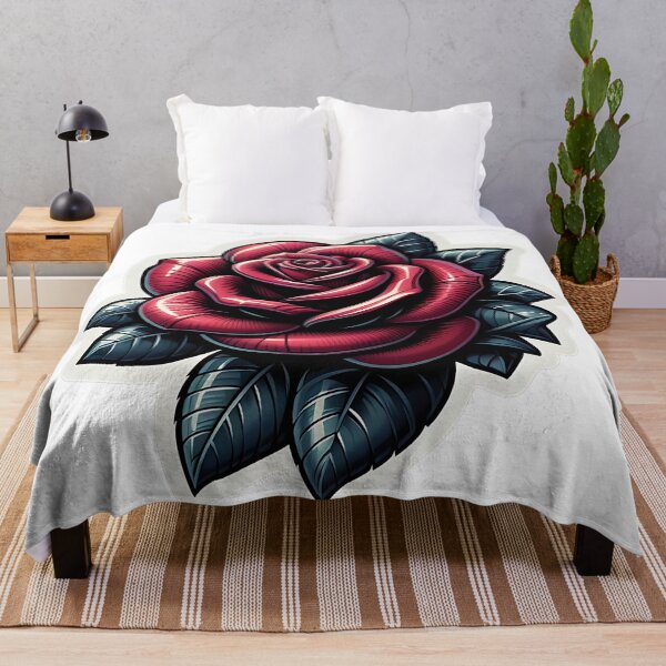 Item preview, Rose in tattoo style designed and sold by bernhagen.