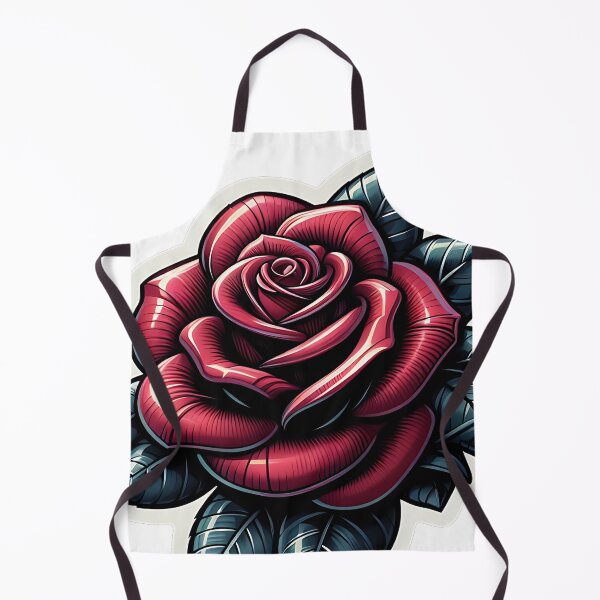 Item preview, Rose in tattoo style designed and sold by bernhagen.