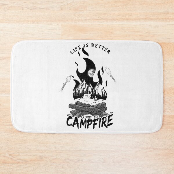 Item preview, campfire minimalist art designed and sold by Afire Designs.