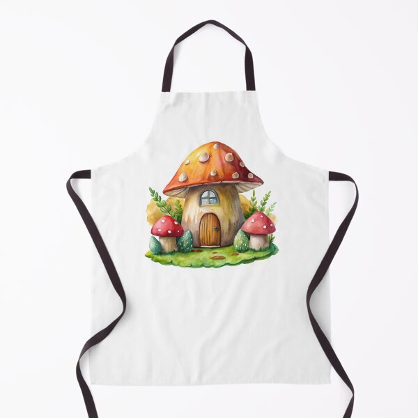 Item preview, Dreamy Watercolor Mushroom Cottage designed and sold by Craft99.