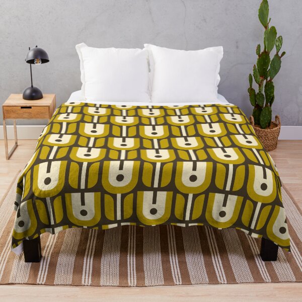 Item preview, 3161 C - abstract retro / midcentury modern flowers / tulips designed and sold by RouCouCou.