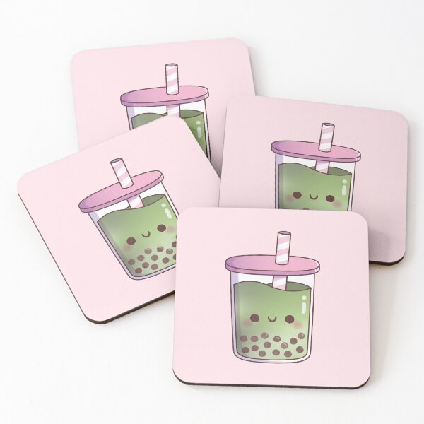 Item preview, Cute Green Tea Matcha Latte Boba Tea designed and sold by rustydoodle.
