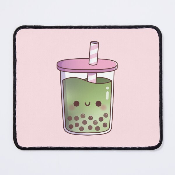 Item preview, Cute Green Tea Matcha Latte Boba Tea designed and sold by rustydoodle.