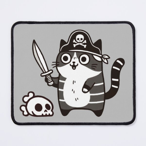 Item preview, Funny Cat Pirate designed and sold by VerveVerseBoo.