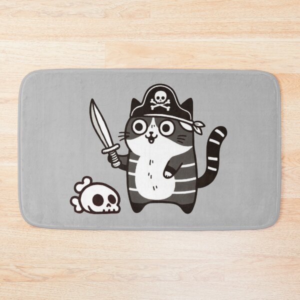 Item preview, Funny Cat Pirate designed and sold by VerveVerseBoo.