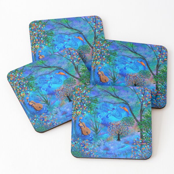 Item preview, Play Your Horn Loudly! Blue Night Musicians Park designed and sold by Juleez.